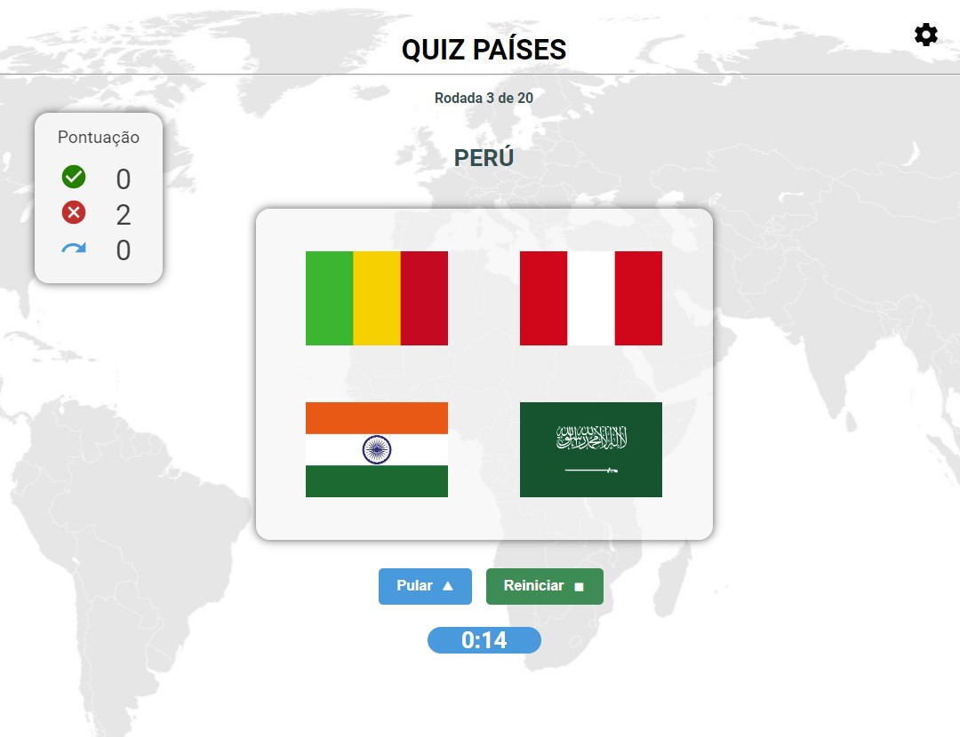 Tela Inicial do Quiz