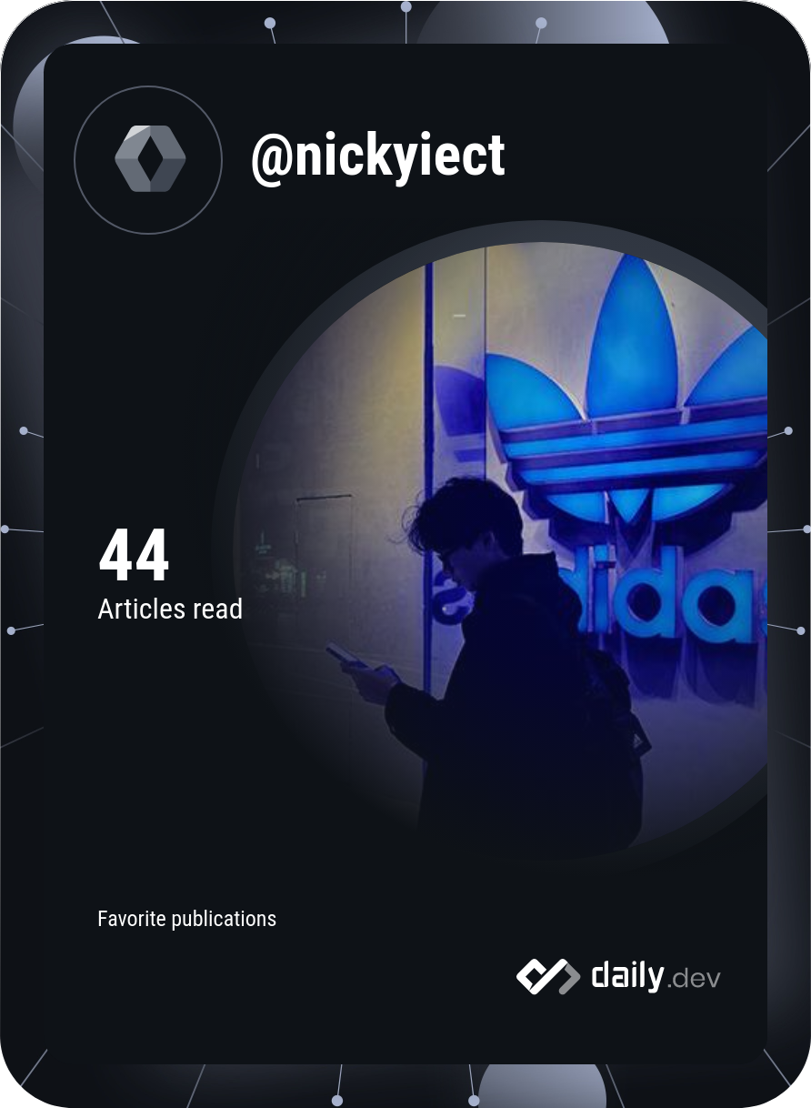 NickyIceT's Dev Card