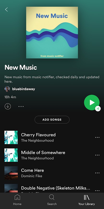 Playlist Screenshot