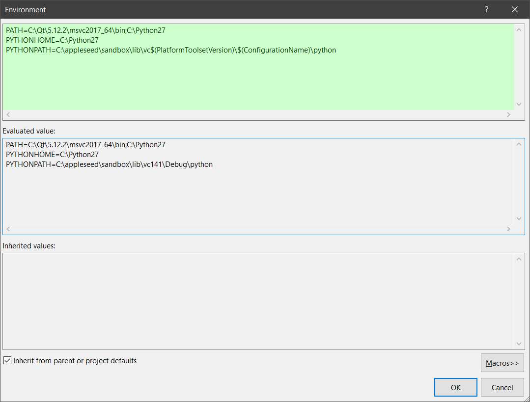 Configuring the Visual Studio solution