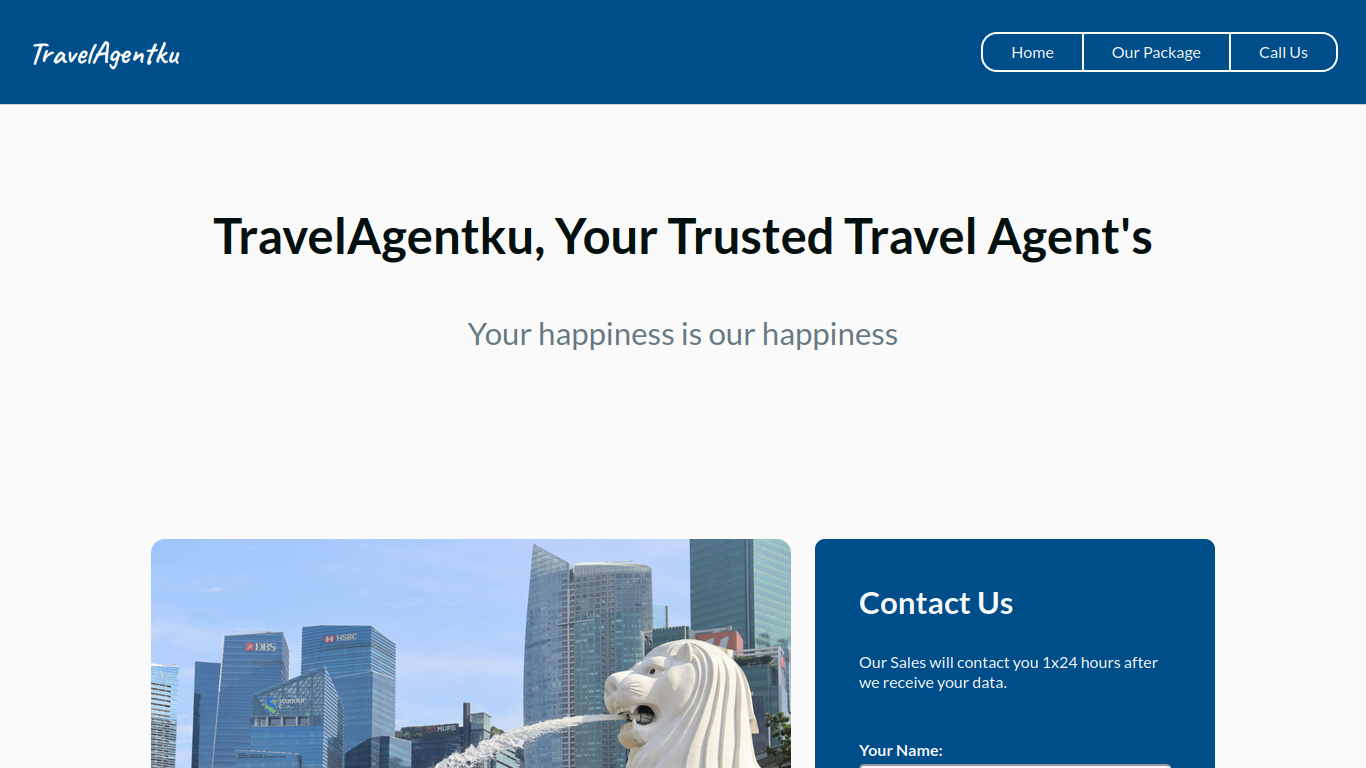 TravelAgentku Website Project Preview