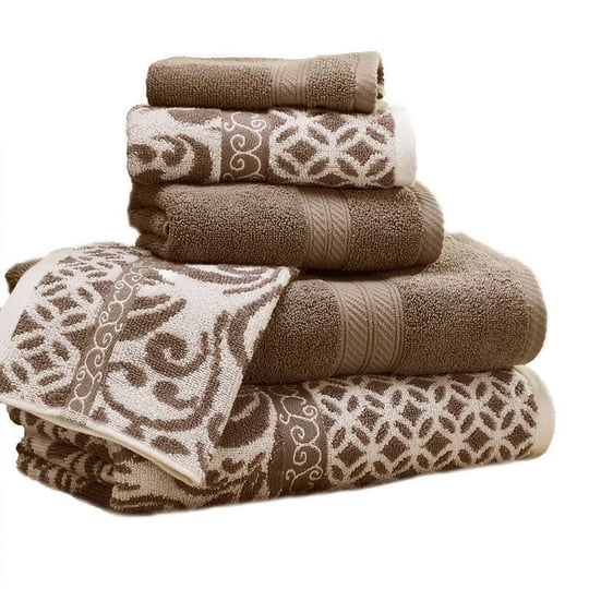 amrapur-overseas-trefoil-filigree-6-piece-reversible-yarn-dyed-jacquard-towel-set-mocha-1
