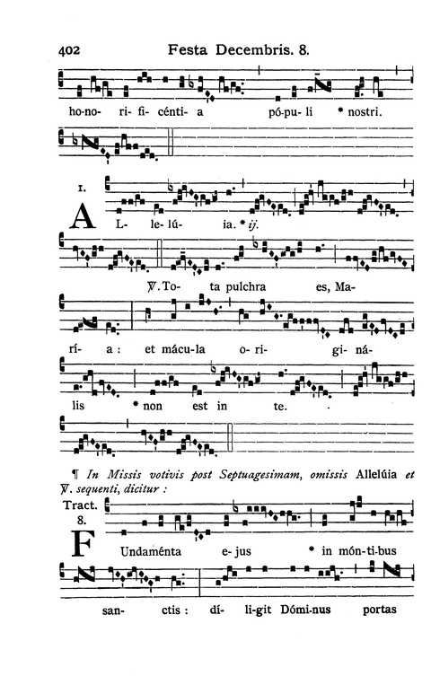 Graduale Romanum, Solesmes, 1961, p. 402