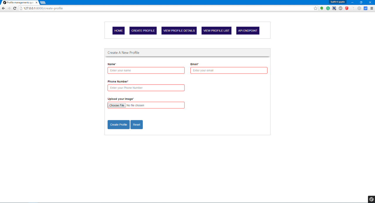 World-easiest-profile-management-crud-application-in-symfony