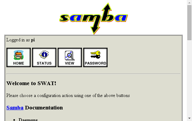 Samba Installed