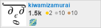 profile for kiwamizamurai on Stack Exchange, a network of free, community-driven Q&A sites