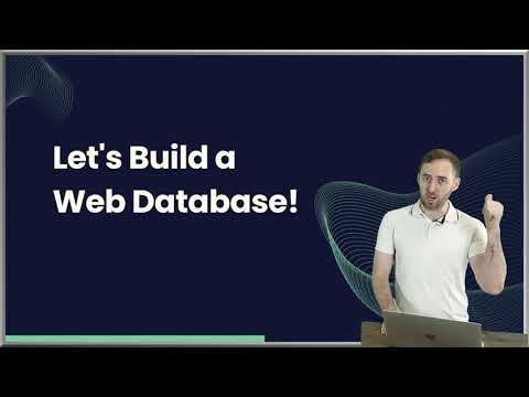 YouTube Thumbnail - Let's Build a Web Database in 1 Minute!