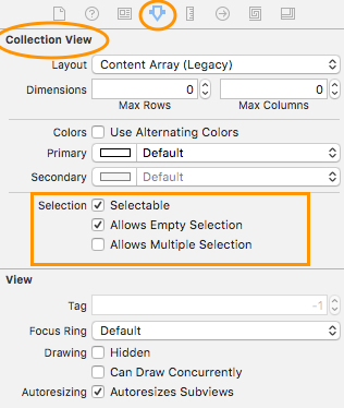 SelectionAttributes