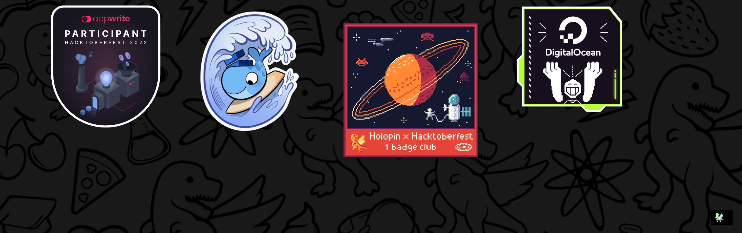 An image of @pradana4648's Holopin badges, which is a link to view their full Holopin profile