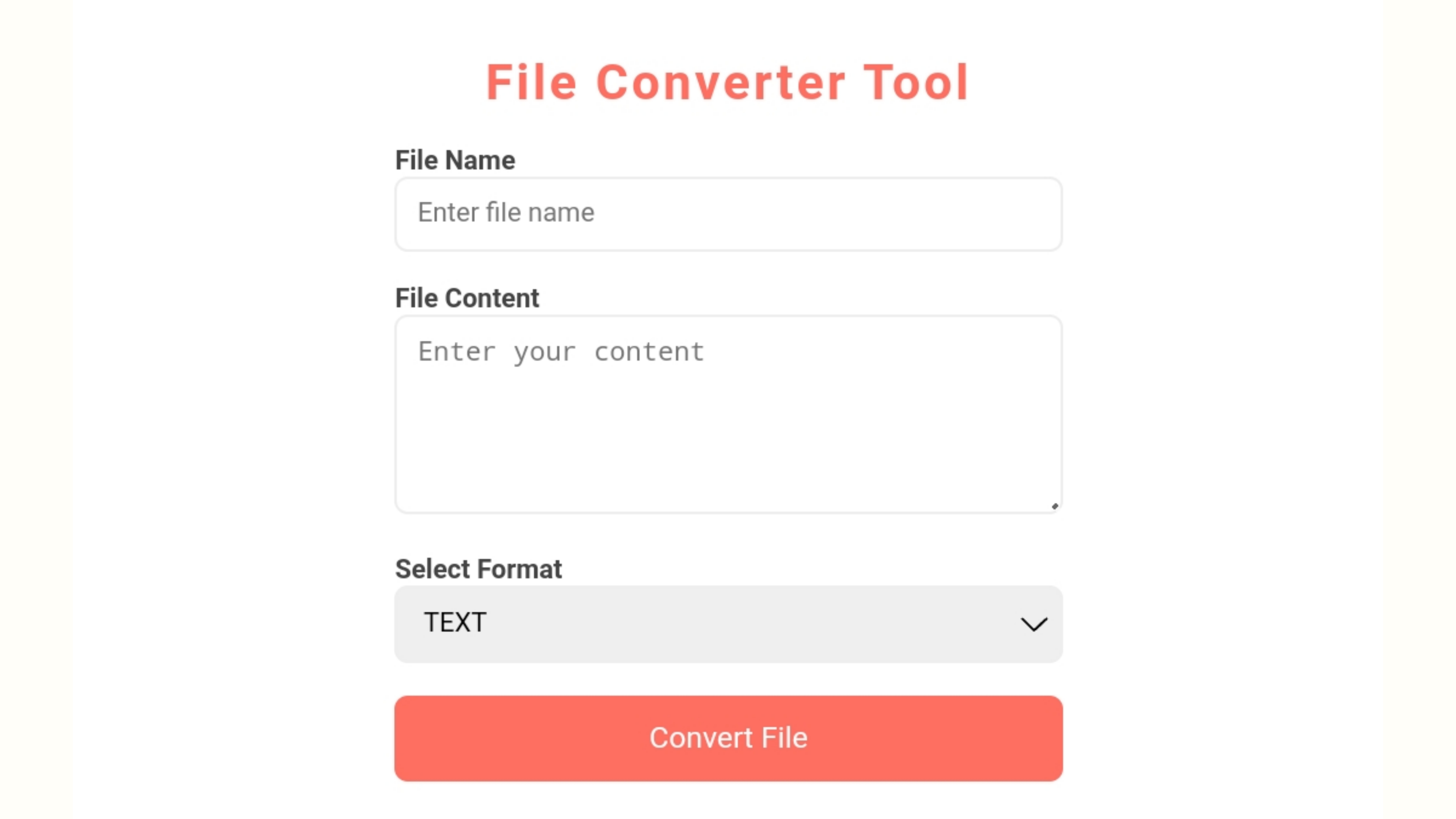 File Converter Tool