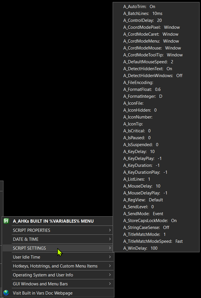 ahk var menu