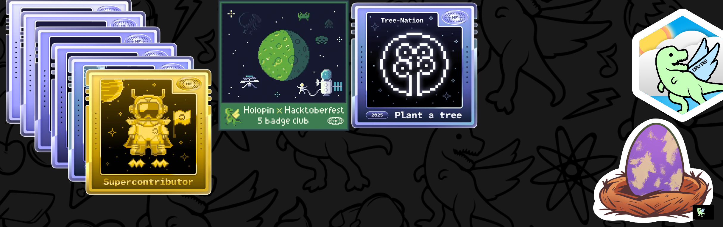 An image of @rosellines's Holopin badges, which is a link to view their full Holopin profile