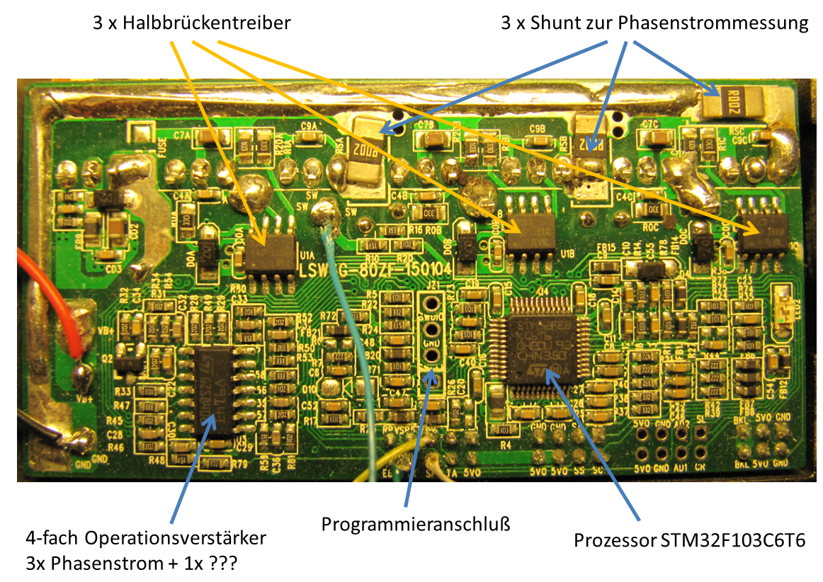 Photo of PCB