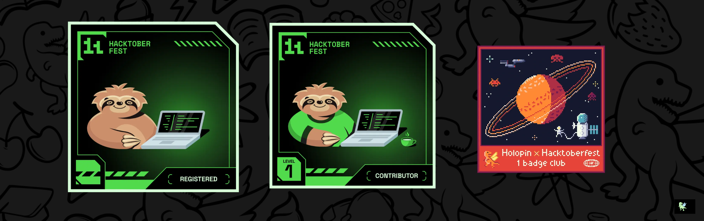 An image of @gauranshgoel123's Holopin badges, which is a link to view their full Holopin profile