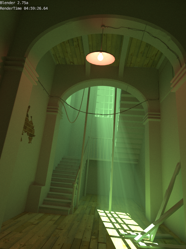 Hallway from http://www.3drender.com/challenges
