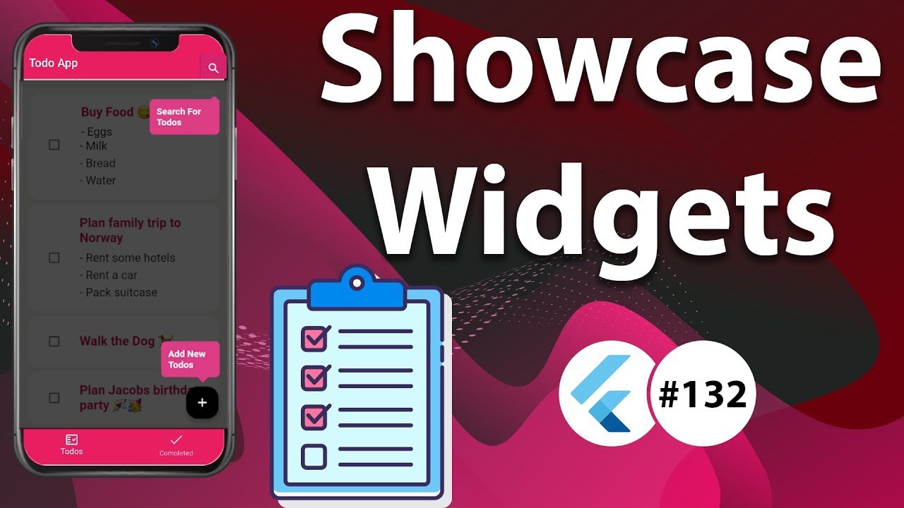 Flutter Tutorial - Showcase & Highlight Widgets of Flutter App YouTube video