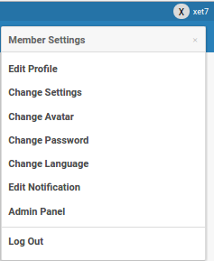 Wekan member settings screenshot