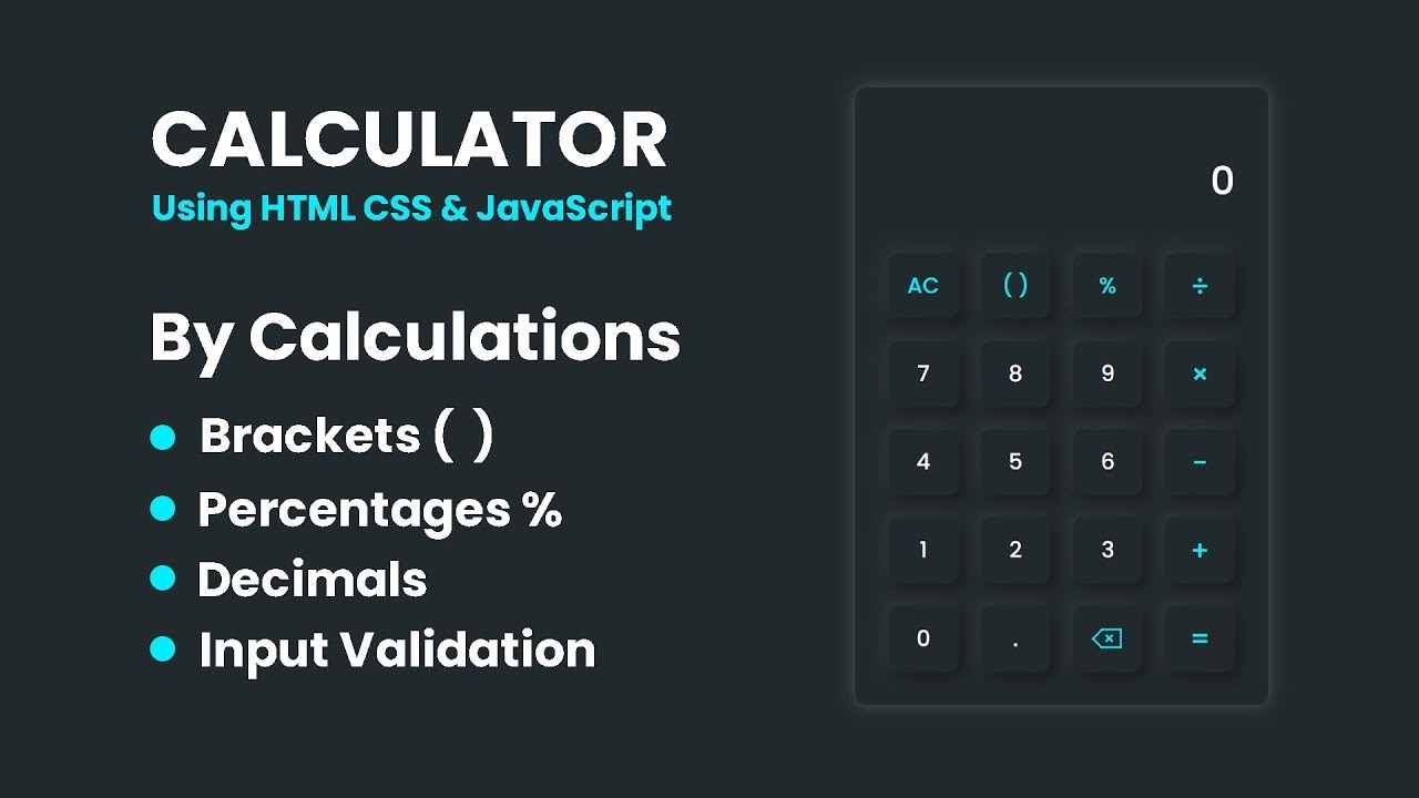 GitHub - nishatrhythm/Calculator-Using-HTML-CSS-JavaScript: A ...