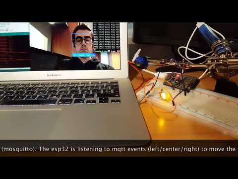 Opencv and esp32 experiment. Moving a servo with my face alignment