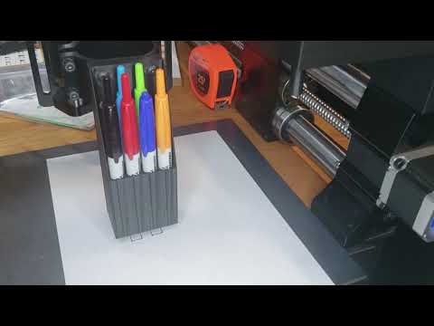 Onefinity CNC: Pen Plotter Multi-Row Magazine