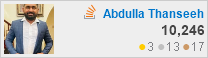 profile for Abdulla at Stack Overflow, Q&A for professional and enthusiast programmers