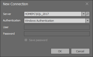 SQL Index Manager - New Connection