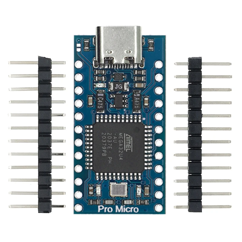 Pro Micro Atmega32U4 5V 16MHz Bootloadered IDE Micro USB Pro Micro  Development Board for Arduino Pro Micro with Pin Header - AliExpress