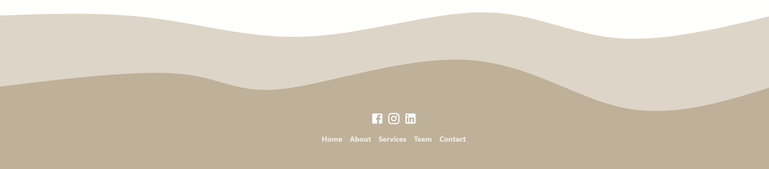 Footer Screenshot