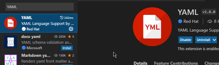 Yaml Extension