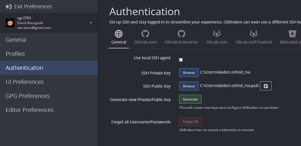 Generating an SSH Key in GitKraken