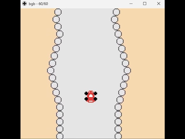 Learning Game Boy programming: Car Game