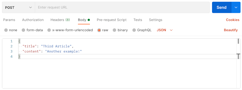 postman post example
