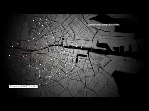 BikePaths visualised journies