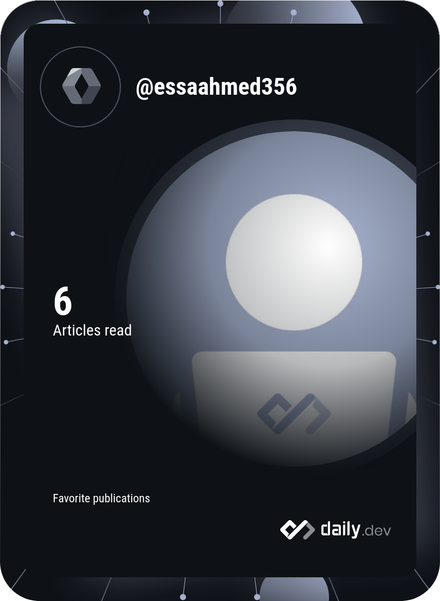 Essa Ahmed's Dev Card