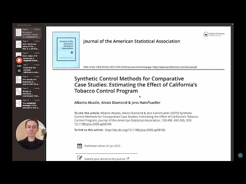 How To Use The Synthetic Control Method in R