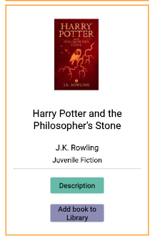 Book results page showing Harry Potter book