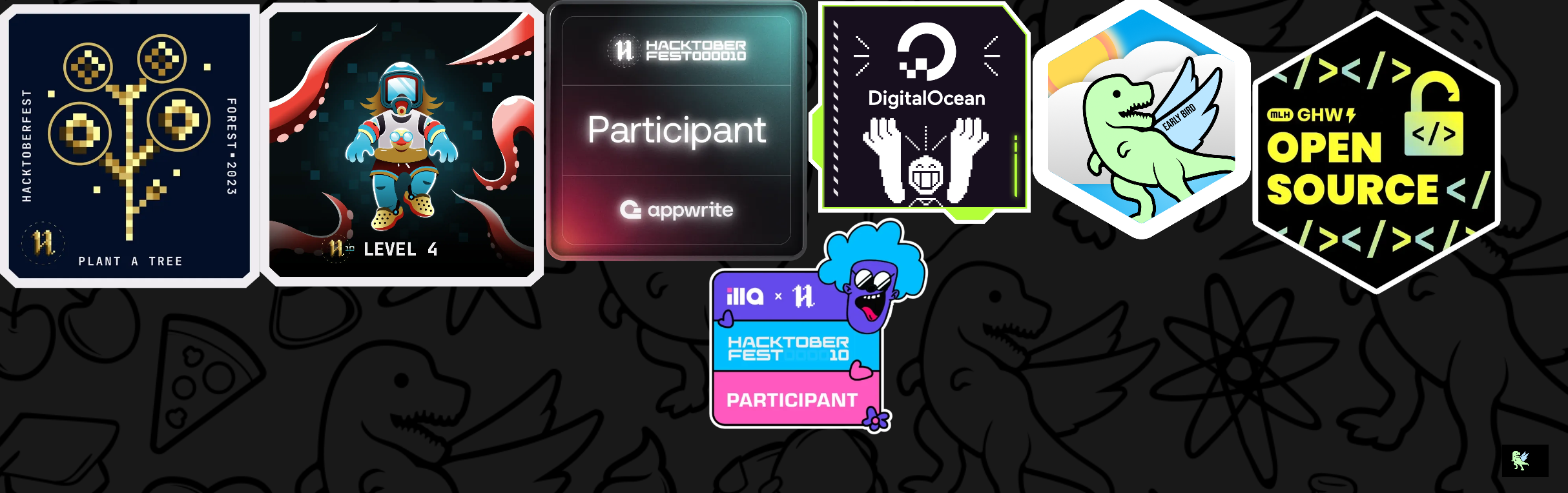 An image of @vaurkhorov's Holopin badges, which is a link to view their full Holopin profile