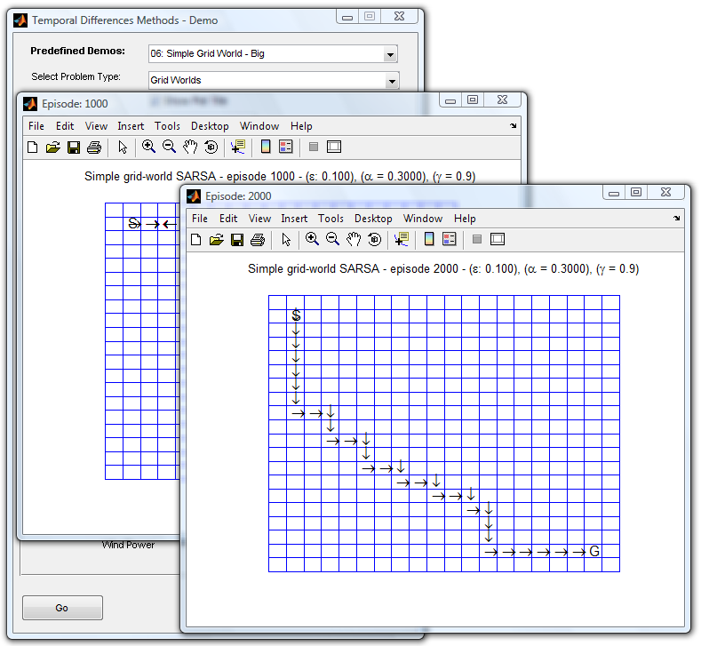 Simple grid-world demo