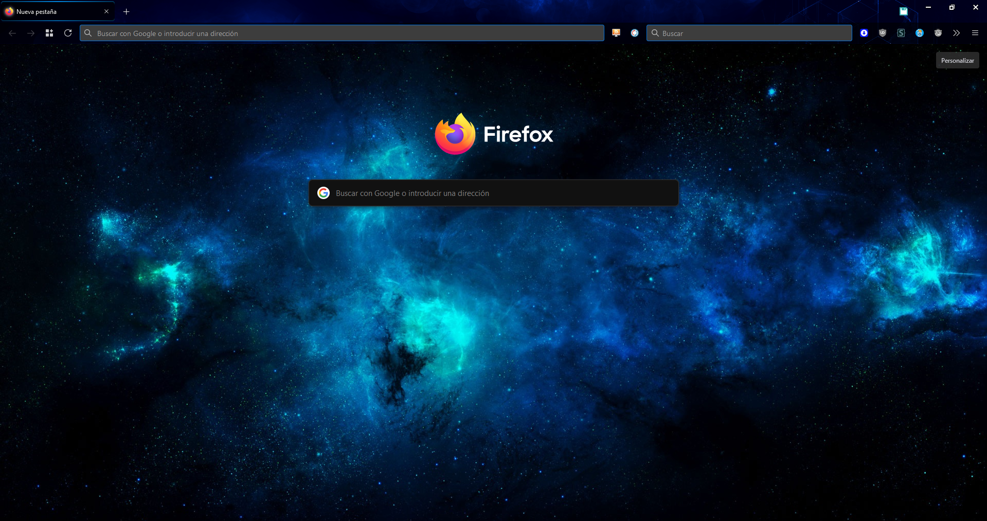 Custom Firefox home page