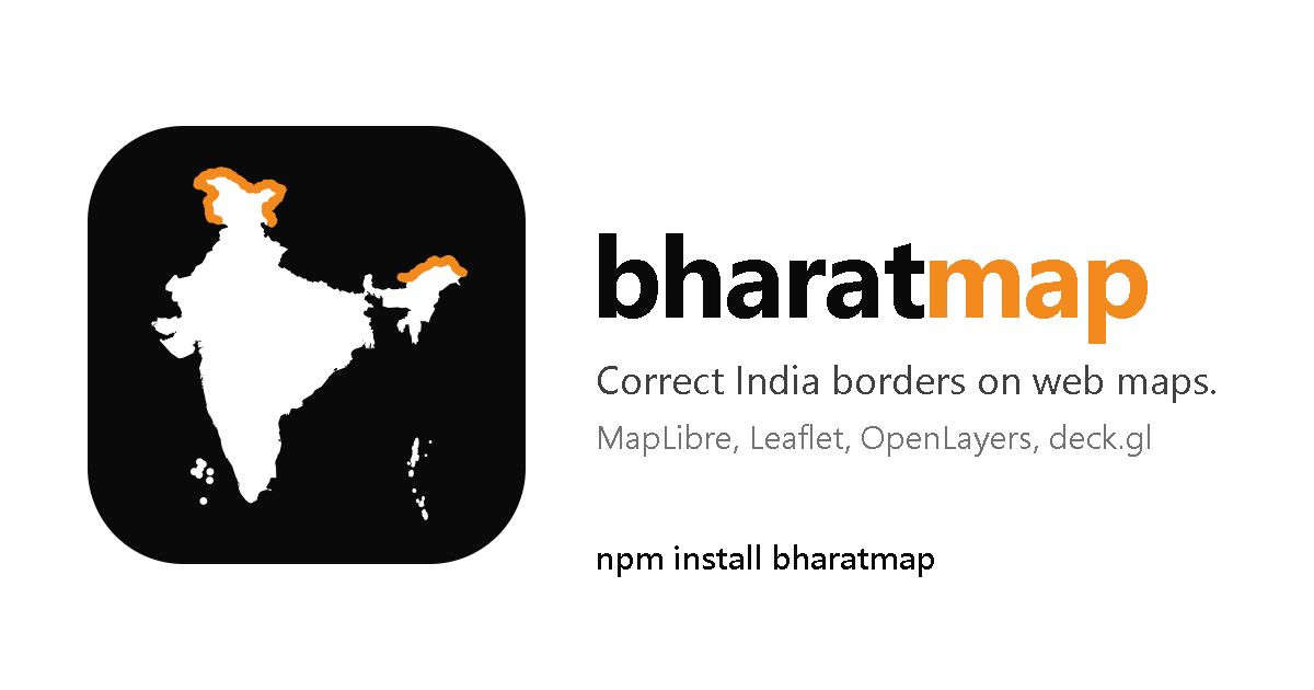 bharatmap: correct India borders on web maps