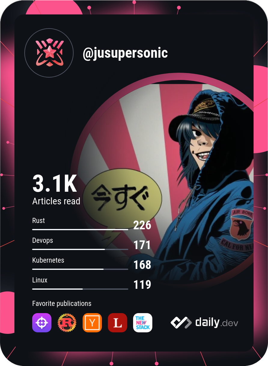 JuSuperSonic's Dev Card