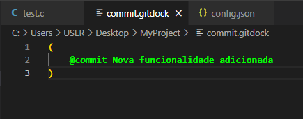 Arquivo commit.gitdock