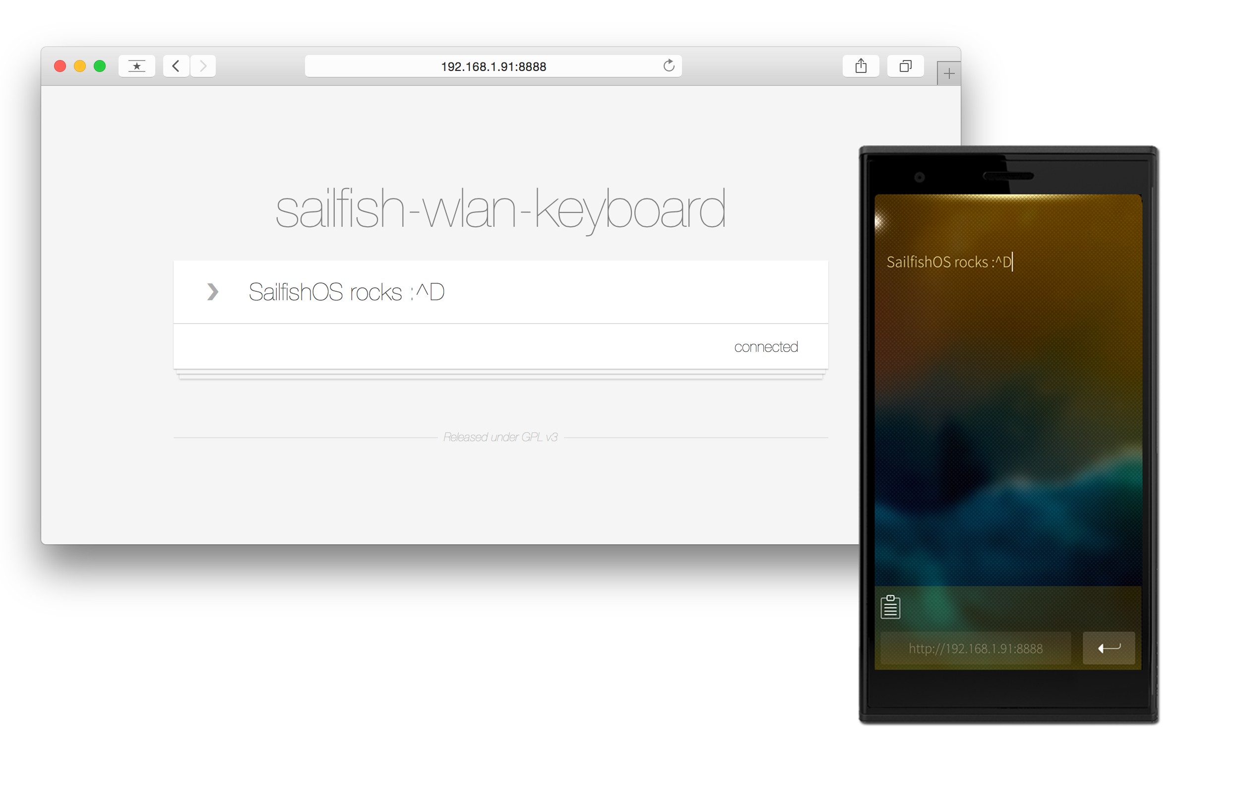 Sailfish WlanKeyboard