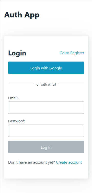 Auth App Mobile Image Previw