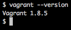 vagrant --version