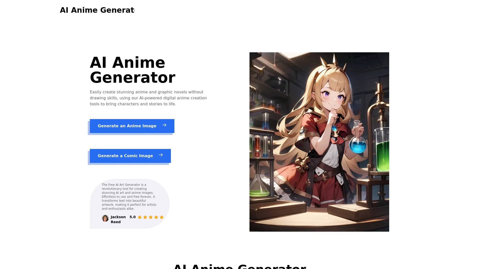 AI Anime Generator Free