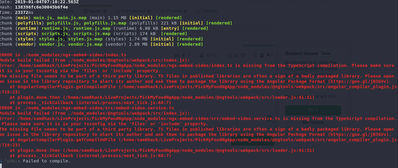 Error when compiling with AOT