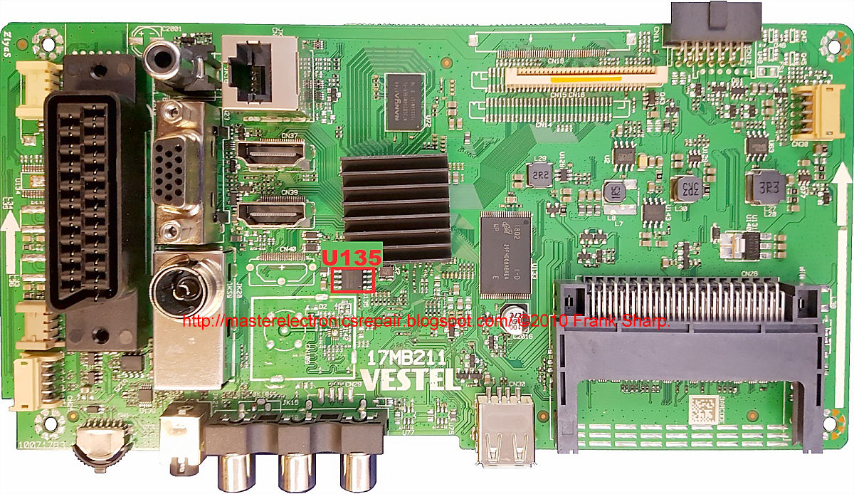 Photo of the 17MB221 board