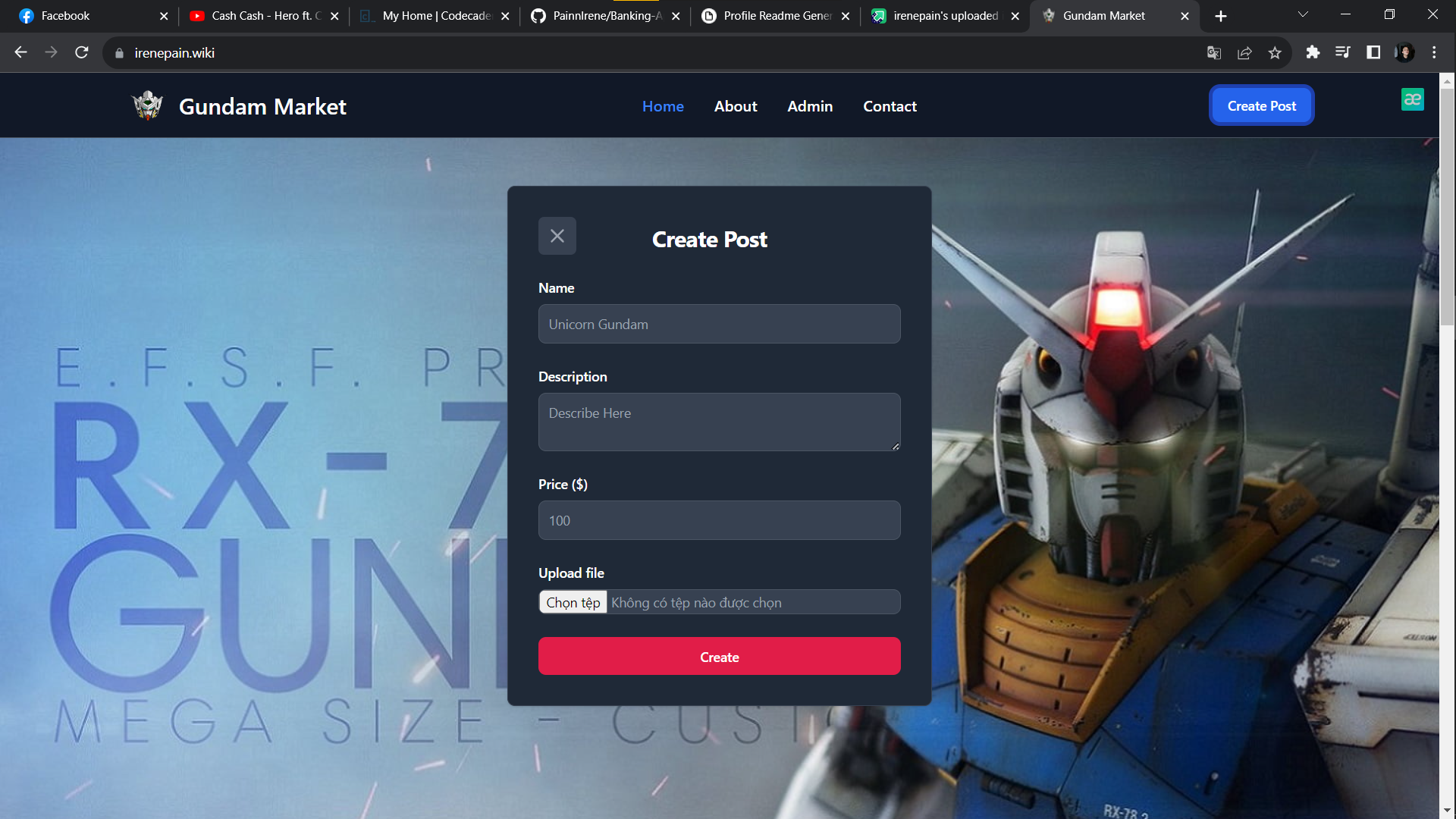 GitHub - PainnIrene/Gundam_Market: 📜 Description: This project just ...
